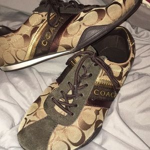 Brown coach sneakers